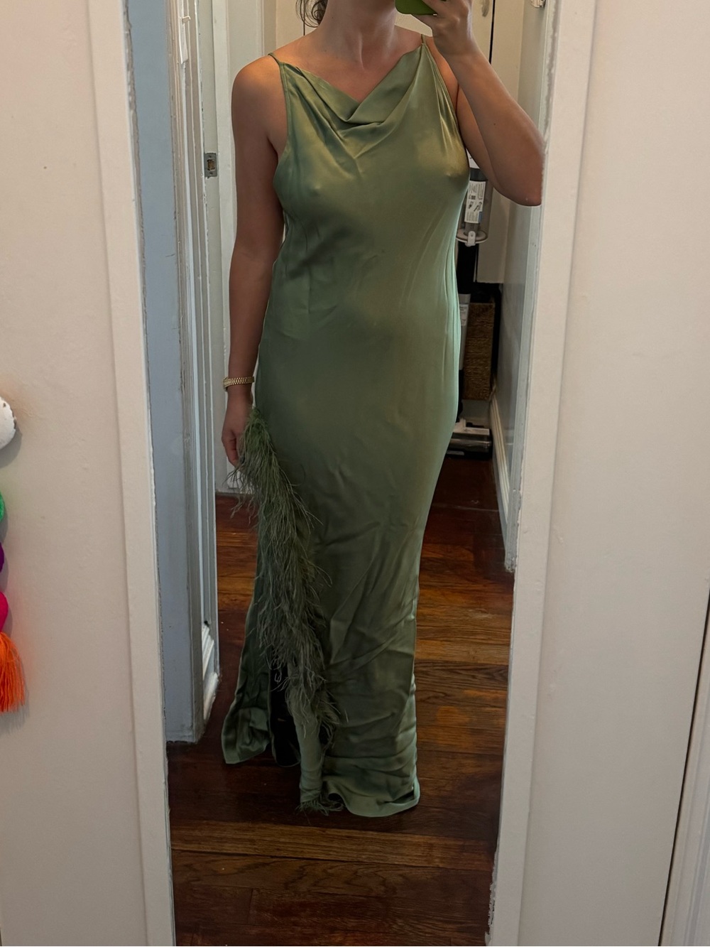 LAPOINTE Feather Gown - Picture 3 of 8